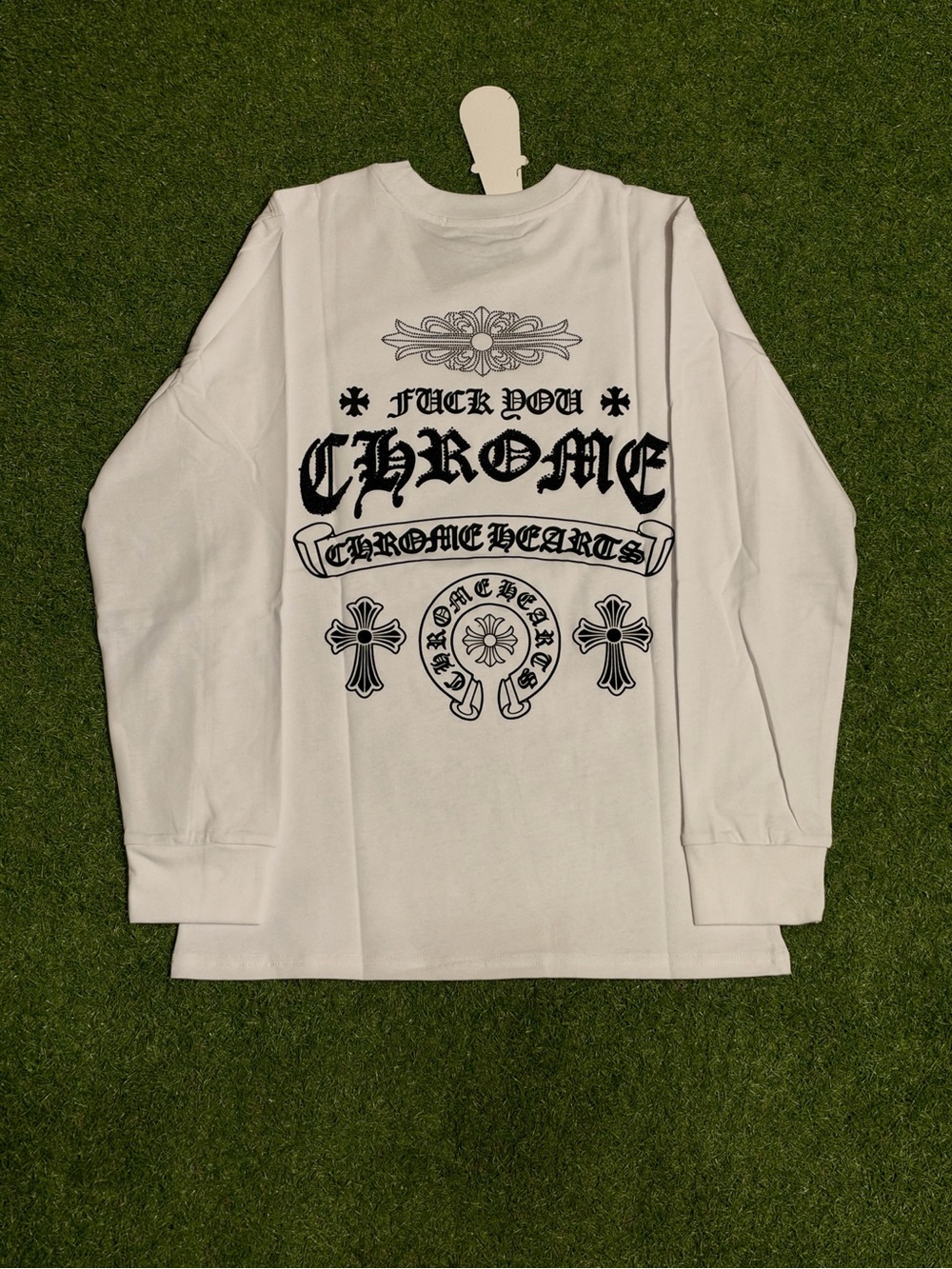 VVS White Chrome Hearts Long Sleeve